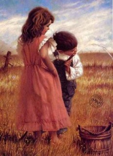 Szomjas kisfiú