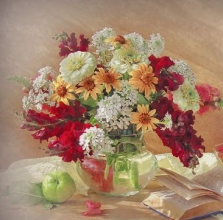 Zinniás csokor